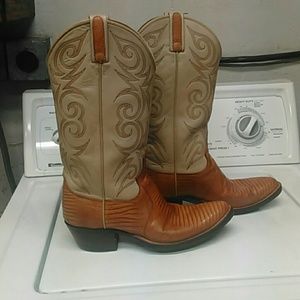 Vintage  Dan Post lizzard boots